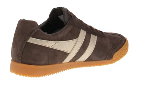 Gola Harrier Mirror - Women's Trainers - Mocha-Gold-Gum2