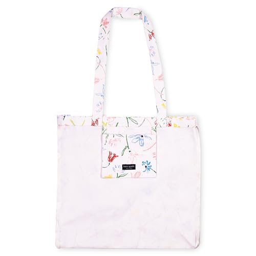 Image of kate spade new york Canvas Tote Bag for Women, Cute Tote Bag for Work or Teacher, Canvas Beach Bag, Book Tote with Pocket