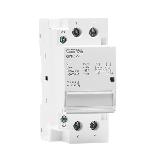 Contacteur CA 2P 40A 2NC rail Din pour circuit de puissance et pile de charge