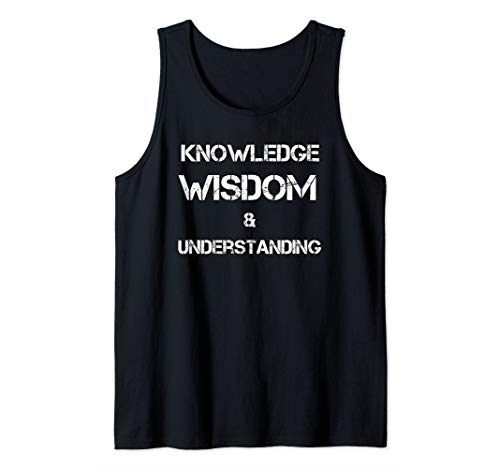 Knowledge Wisdom & Understanding NGE 5 percent t shirt Tank