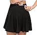 DUROFIT 2 in 1 Sportivi Gonna da Corsa con Tasche, Gonne da Tennis per Donna con Pantaloncini, Tennis Skirts Sportivi per Yoga/Golf/Hockey Nero M