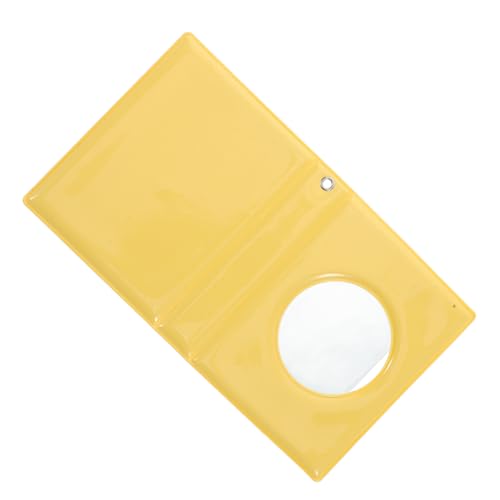 FAVOMOTO Mini Binder 3 Slot Album Pockets Yellow Photo Sleeves for Fans Photo Album Folder Photo Card Holder Book