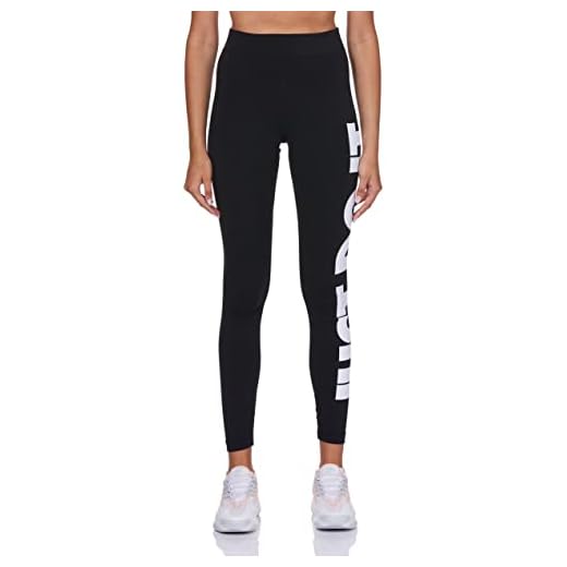 Nike CZ8534 W NSW ESSNTL GX HR LGGNG JDI Leggings Women's Black/White L