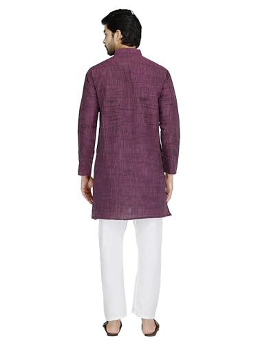 Image of Men's Khadie Cotton Relaxed Straight Kurta