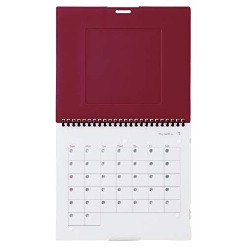 最安値 リヒトラブ カレンダー With フォトフレーム 赤 ホワイトボードタイプ 25 3の価格比較