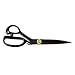Ninepeak 12 Inch Professional Tailor Scissor Black,High Carbon Steel