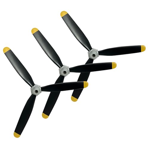 CKYSCHN 3 Pcs Spare RC Plane Propellers 3-Blade Compatible with VOLANTEXRC 76803 RC Plane F4U Corsair, RC Airplane Glider Aircraft Accessories Kit Parts