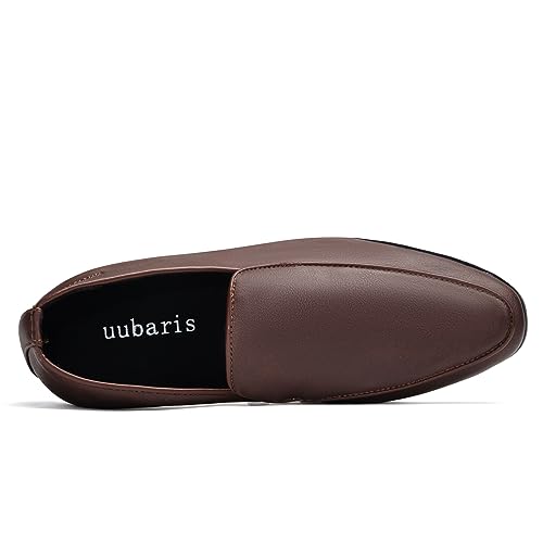 Image of UUBARIS Mens Velvet Loafers Slip-on Dress Shoes Fashion Style Driving Shoes Classic Tuxedo Shoes Casual Oxford Shoes