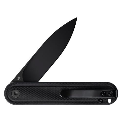 Image of OLITANS G040 Pocket Knife, 2.75'' D2 Steel Blade G10 handle, Small EDC Knife with Pocket Clip for Men Women, 2.1oz