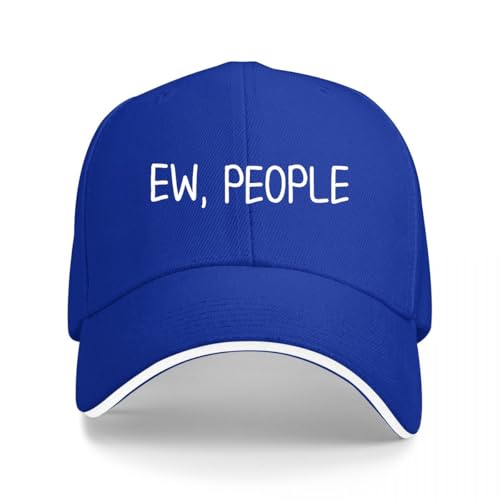 HOROMKE Funny Ew People Casquette de baseball, bleu, Taille unique