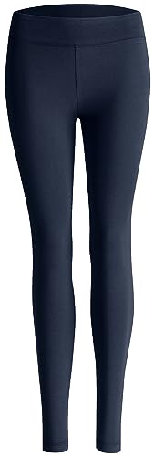 Nur Die Baumwoll Leggings Relax & Go Bequeme Freizeithose Stretch Baumwolle Damen dunkelblau L