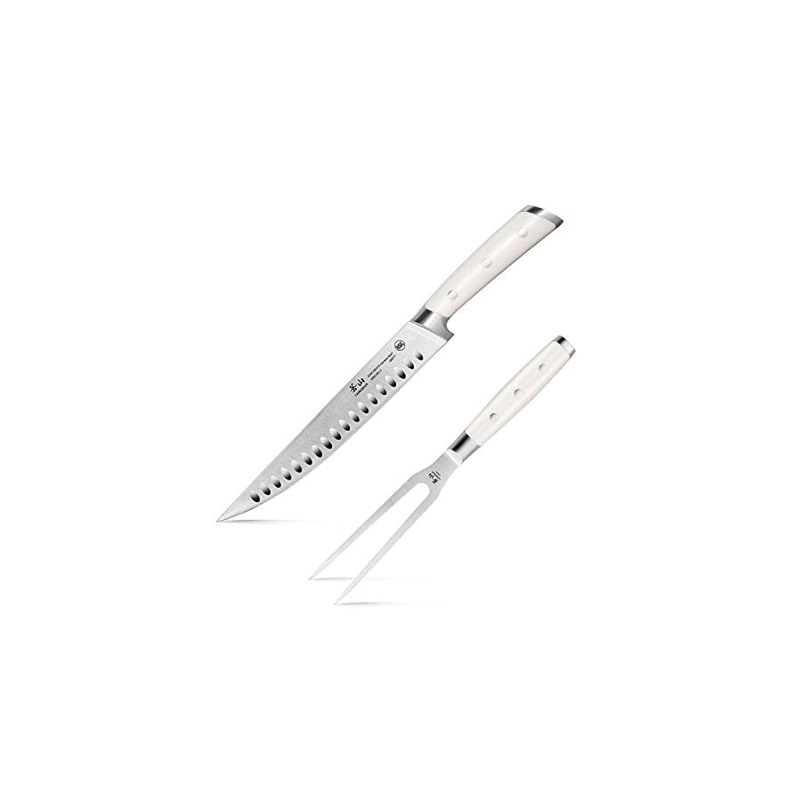 Cangshan-S1-Series-61895-German-Steel-Forged-2-Piece-Carving-Set-Creme Cangshan S1 Series 61895 German Steel Forged 2-Piece Carving Set, Crème