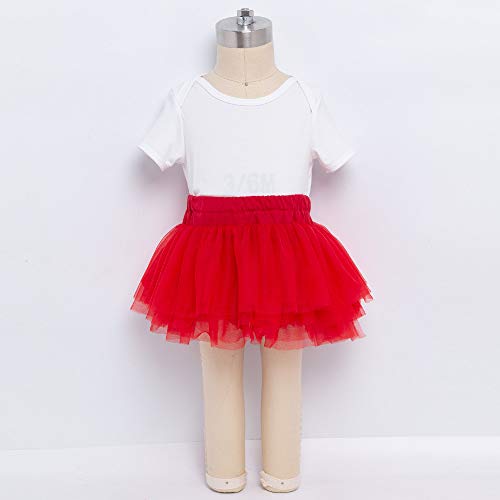 Image of Anbaby Baby Girls Soft Tutu Skirt Toddler Ruffled Pants Diaper Cover