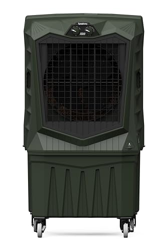 Image of Symphony Air Force 160 Desert Air Cooler | 20m Powerful Air Throw | Robust, Weather-resistant Body | 375W | Auto Louver Movement | Easy Fill | Heavy Duty Air Cooler with Lockable Wheels