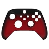Boîtier avant de rechange pour manette Xbox Series X, doux au toucher pour Xbox Series X/S (rouge ombré)