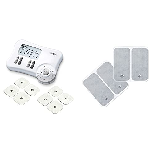 Electroestimulador Beurer EM80 digital blanco con almohadillas gel 50x100mm
