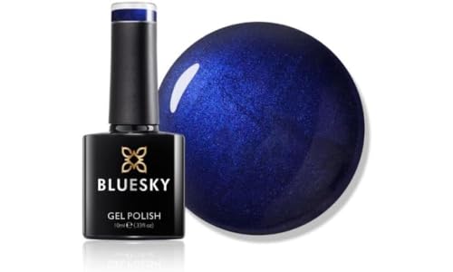 Bluesky Gel Nail Polish 10ml, Blue Christmas - XMAS2104, Blue Gel Nail Polish for 21 Day Manicure, Professional, Salon & Home Use, Requires Curing Under LED UV Nail Lamp