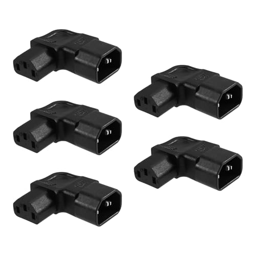 Adaptador IEC 320 C14 a C13 soluciona falta de espacio con ángulo izquierdo de 3 vías