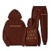 Banmave Love Like Juses Toddler Boys Girls 2 Piece Outfits Christian Hoodie Sweatsuit Sets Oversized Sweatshirt Baggy Fall Fashion Sweatpants with Pockets 1-2 Years #03 Coffee