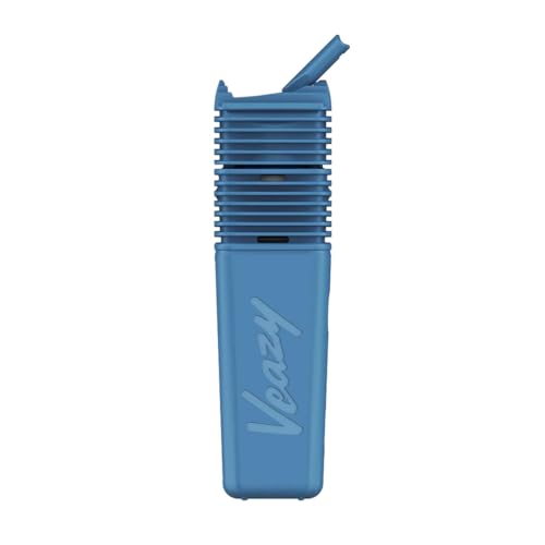 Storz & Bickel Veazy Portable Dry Herb Vaporizer - Hybrid Heating Convection+Conduction Button Control and Web App Ceramic Chamber USB-C Compact Design (Blue)