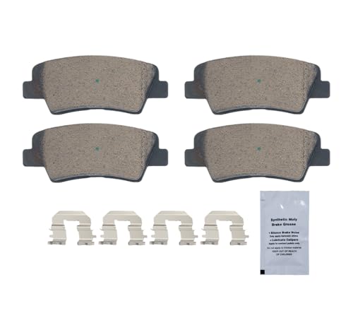 Image of HUSCH Rear Ceramic Brake Pads Fit For Hyundai Azera 2010-2011 | For Hyundai Elantra 2010, For Sonata 2008-2010, For Kia Amanti 2007-2009, For Soul 2010-201