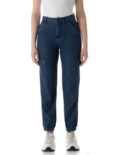 Image of INKD Women's Cargo Pocket Jogger - High-Rise | 100% Cotton | Jeans for Women