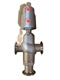 Valvole di Ritegno DN15/20/25 Tri Clamp BSPT Tee 3 Modi 304 Valvola di sede ad angolo azionata pneumatica dell\'acciaio inossidabile 1Pcs(CLAMP, DN25)