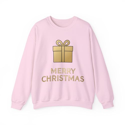 Pull de Noël Merry Present Gold 008, l'idée cadeau femme idéale