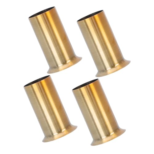 AUTSUPPL Metal Chandelier Socket Covers 4pcs Iron Candle Tube Sleeves Candle Covers for Chandeliers