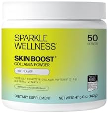 Sparkle Skin Boost (No Flavor) [50-Serves] Verisol Collagen Peptides Protein Powder Vitamin C Supplement Drink