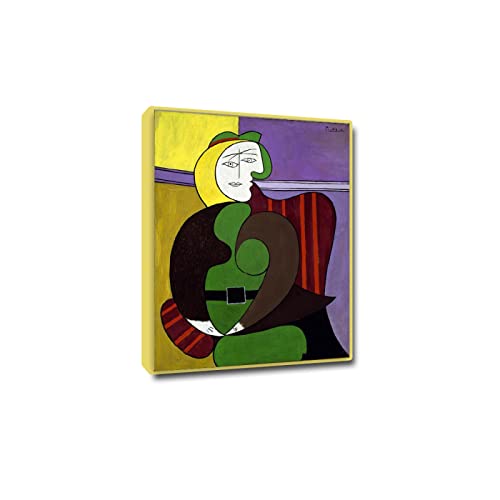 Reproduction Picasso Le fauteuil rouge tableau encadré prêt à poser