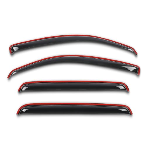 Image of PIT66 in-Channel Ventvisor Window Deflectors and Sun Visors 4 Pcs