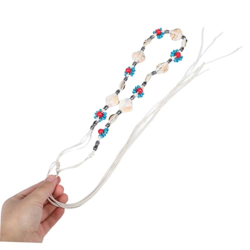 Handmade Boho Belt for Women Adjustable Tie Design with Vibrant Detailing Versatile Ethnic Style Waist Chain for Dresses Festivals and Casual Wear4