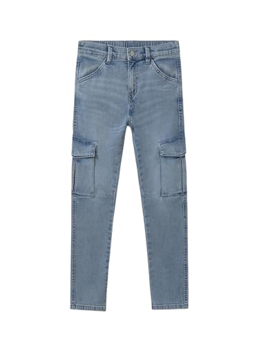 Mayoral Denim Cargo Pants for Boys Bleach