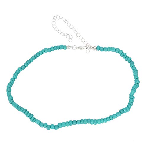 Collier de perles boho ras du cou coloré pour femme chic