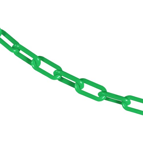 Mr. Chain Plastic Barrier Chain, Green, 100 ft Length (30004-100)
