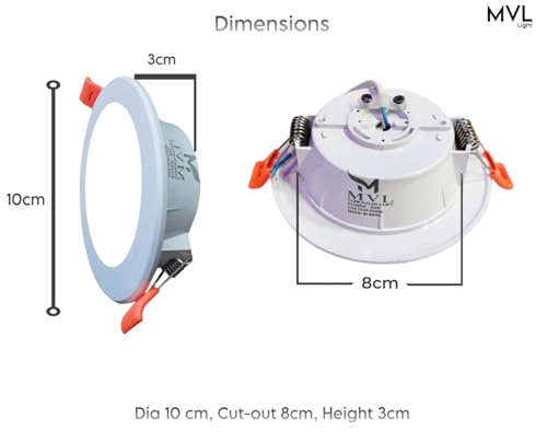 Image of MVL 10 Watt Maxa Led Ceiling Down Light White Pack of 12