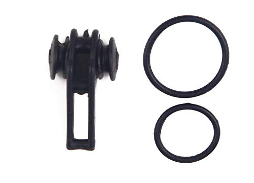 Uworth anzuelo fijo para caña de pescar, cebo de pesca, anzuelo de pesca, anzuelo, cuchara, clip, accesorios para aparejos de pesca, 10 grupos (negro)