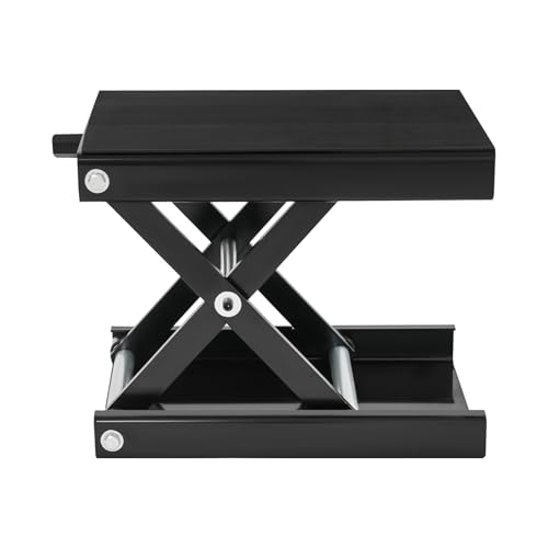 Shinpeed Sollevatore per moto, 93-350 mm, sollevatore per moto, cric a forbici, supporto centrale regolabile in altezza, per la manutenzione della moto (nero)