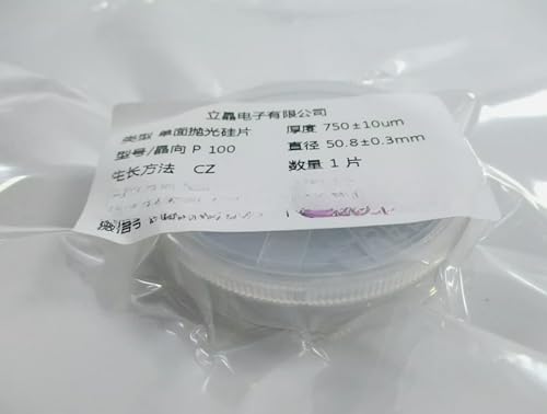 1-piece pack of 2-inch single-sided polished silicon wafer, single crystal silicon 725um