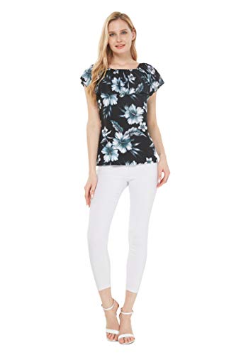 Image of Hawaii Hangover Family Matching Hawaiian Clothes, Midnight Bloom | Family matching Hawaiian outfits, Midnight Bloom, lightweight rayon, machine washable, tropical floral print, luaus, cruises