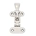 Joyzan Boat Anti Rattle Latch, Stainless Steel Marine Lockable Hold Down Clamp Heavy Duty Door Hatch Hardware Fasteners Locker Cabinet Yacht Locking Hasp Solid Construction Kayak Tackle Boxes 2pcs