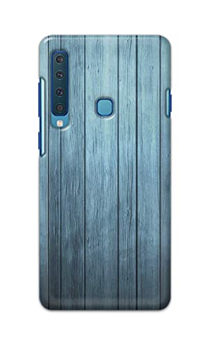 Image of Printed Hard Back Cover Case for Samsung Galaxy A9 2018 Back Cover (Wooden Blue) -702