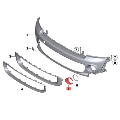 Cubierta luz antiniebla derecha para MINI Cooper R56 3
