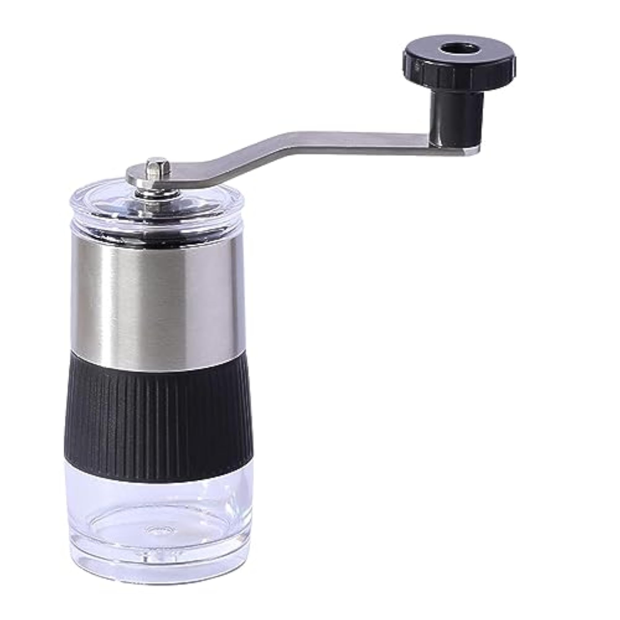Adjustable Manual Coffee Grinder, Silver, for Home & Picnic