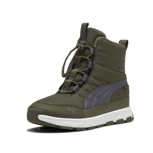 PUMA Kids Boys Evolve Puretex Snow Casual Boots - Green - Size 4.5 M2