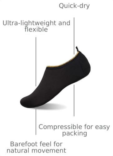 Image of WateLves Womens and Mens Kids Water Shoes Barefoot Quick-Dry Aqua Socks for Beach Swim Surf Yoga Exercise