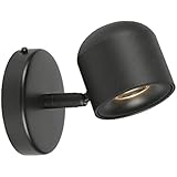 Aisilan Dimmable Modern Wall Sconce Fixture LED Adjustable Wall Spotlight Aluminum Bedside Reading Lighting Warm White 7W 3000K BD22B3K7W-Dim