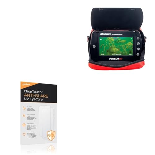 BoxWave Screen Protector Compatible With MarCum Pursuit HD - ClearTouch Anti-Glare Anti-UV EyeCare (2-Pack), Filters out Harmful Blue Light Reduce Fatigue