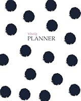Weekly Planner 8”x10": It's That Kinda Day® Kahootie Co Planner, Compartmentalize Your Weekly Plan, Navy Polka Dots 1956984151 Book Cover